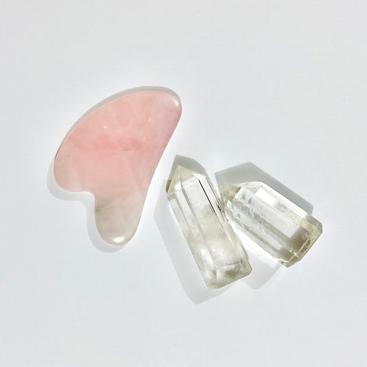 Rose Quartz Facial Gua Sha - Rania Hasna Nature Elements